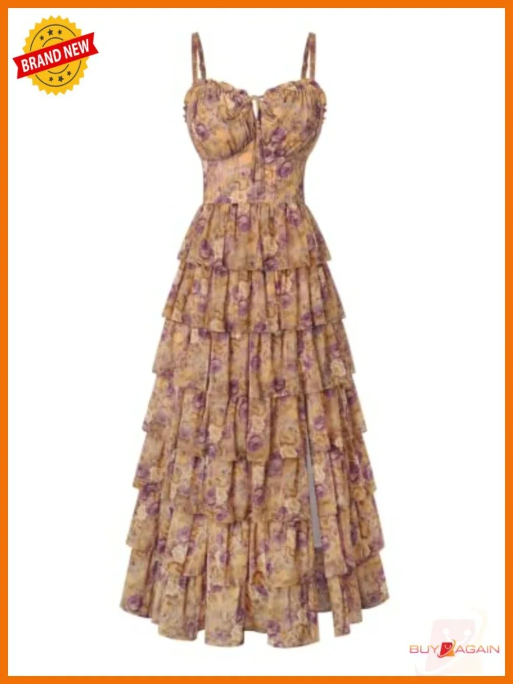 Floral Corset Maxi Dress Sweetheart Neck Sleeveless Formal Wedding